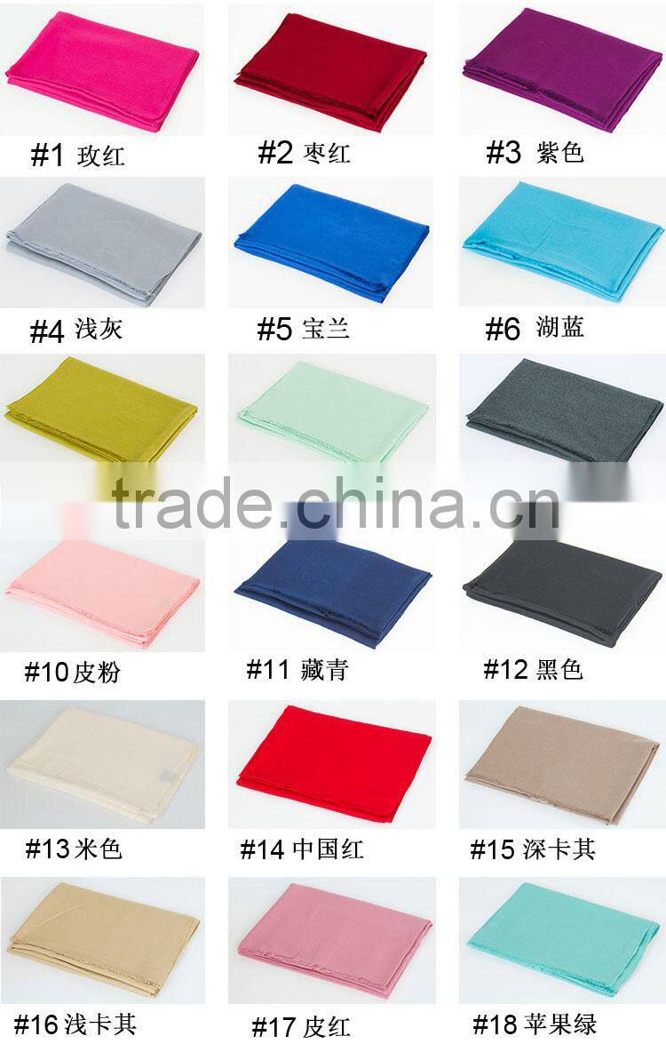 Best Selling Warm Woman Fashion Cashmere Pashmina Plain Shawl Scarf