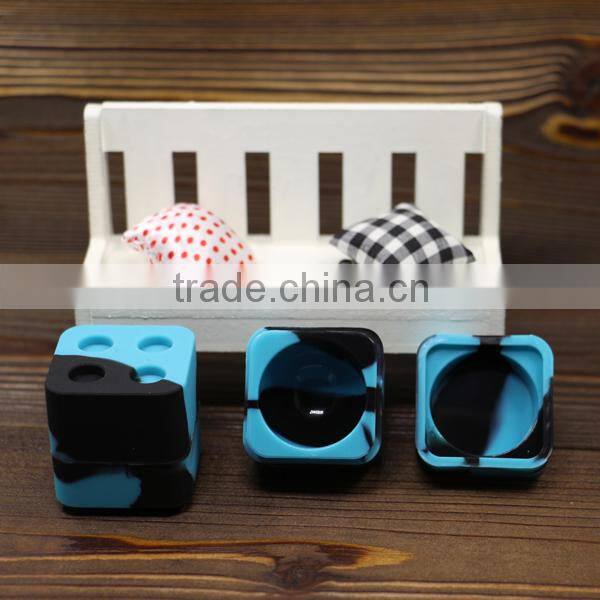 Non-stick custom silicone bho container lego slick butane hash silicone container silicone wax jar 9ml