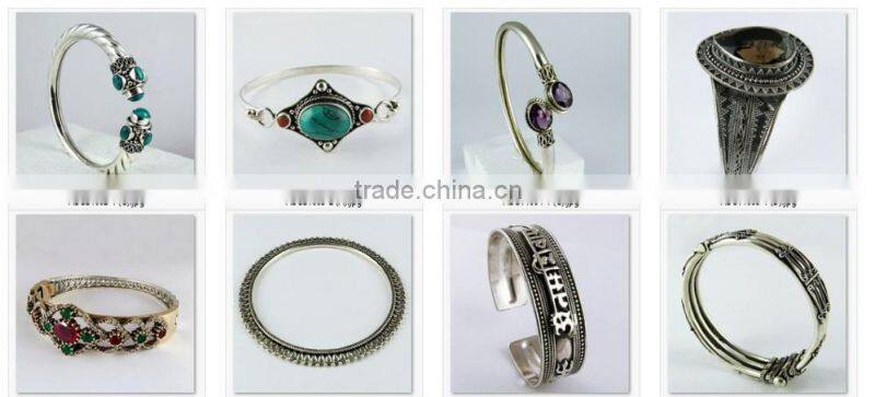 Amethyst !! Lavender Dreams Simple Kada 925 Sterling Silver Bangles, Gemstone Silver Jewellery, Handmade Silver Jewellery