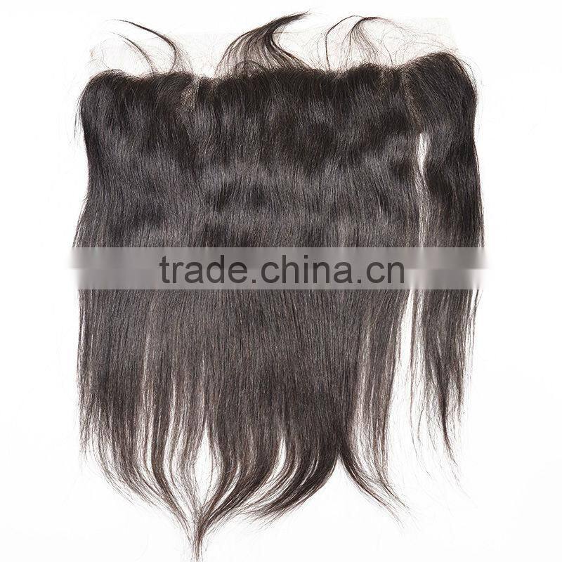 13*2 Natural Wave Black Color Silk Base Lace Frontal Closure