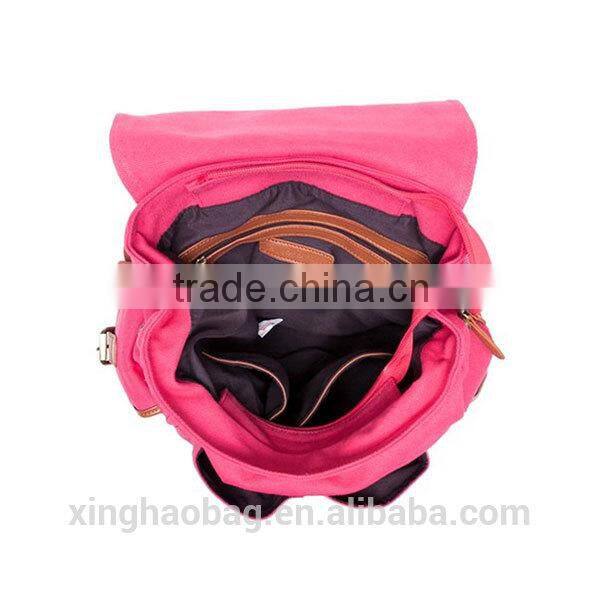 2014 Cheap vintage adjustable canvas bag for girls