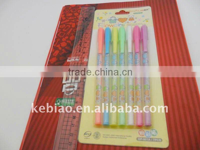Colorful Black Paper Drawing Gel Pen Set