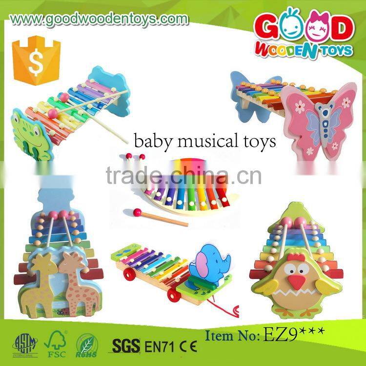 EN71/ASTM hot selling wooden educational toys OEM/ODM baby musical toys