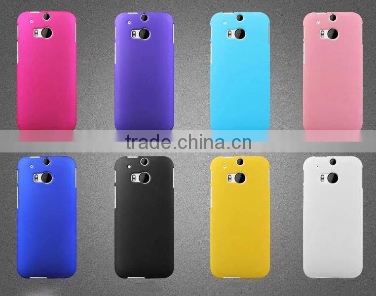 Hot selling 9 colors Frosted back cover case for HTC one M8