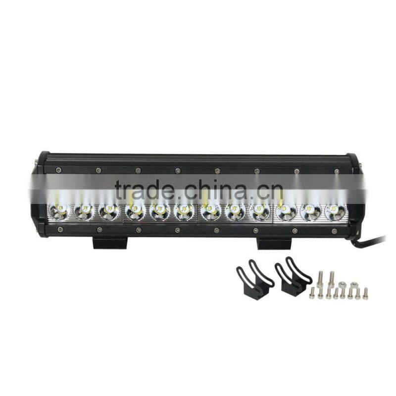 Shenzhen supplier best car accessories 12" 72w Dual Row offroad led spot light bar
