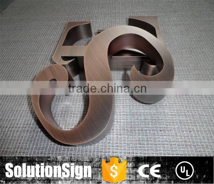 High quality 3d stainless steel signage letter sign