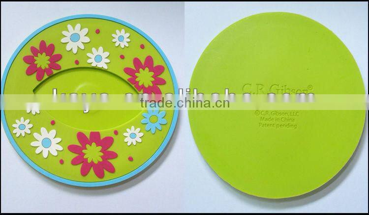 Custom design 3d soft pvc christmas cup coaster