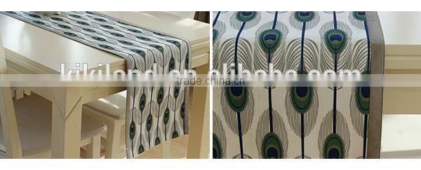 2015 Kikiland latest design spring decoration table runner chinese