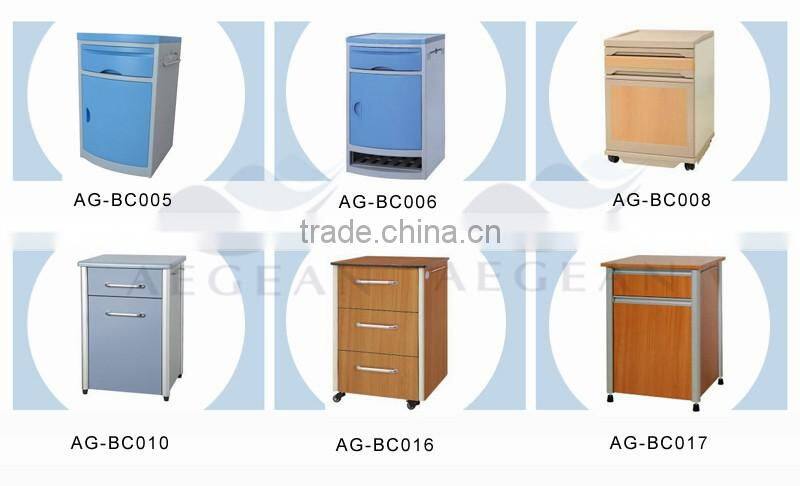 From China supplier AG-OBT003B CE ISO durable ABS hospital medical over bed table