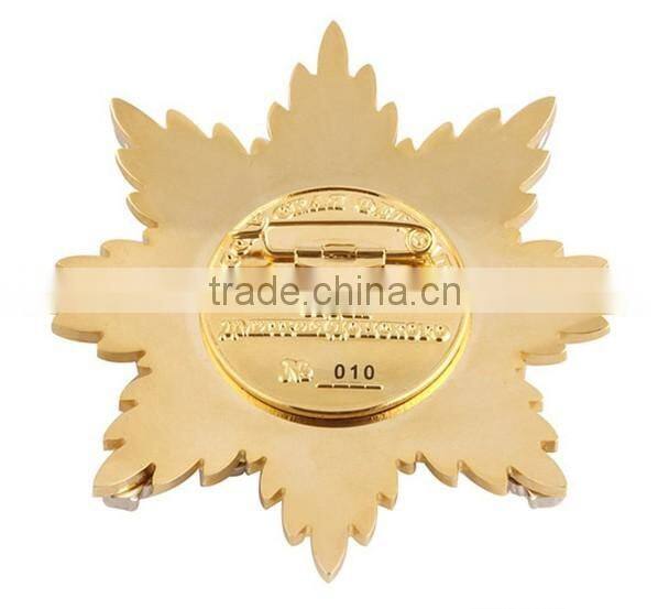 Multifunctional star shaped badge for wholesales Sport Running Medal
