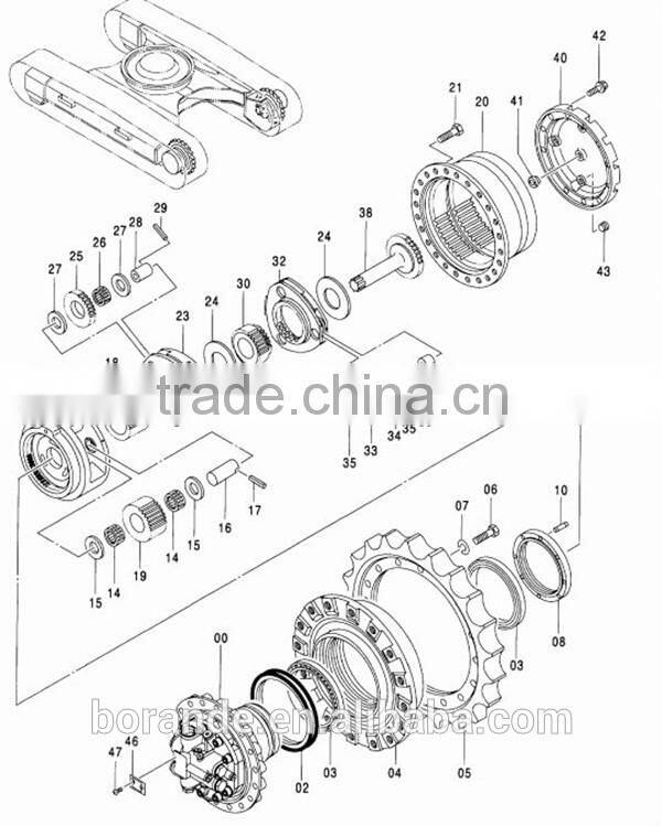 SK300-2 Excavator Spare Parts SK300-2 Gear Parts 2nd Planetry Gear SK300-2 2nd Planetry Gear SK300-2