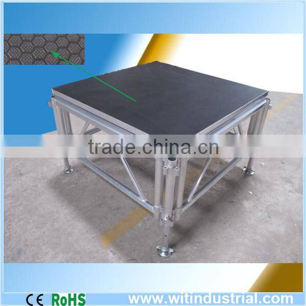 4ft x4ft(1.22x1.22) aluminum frame adjustable stage platform