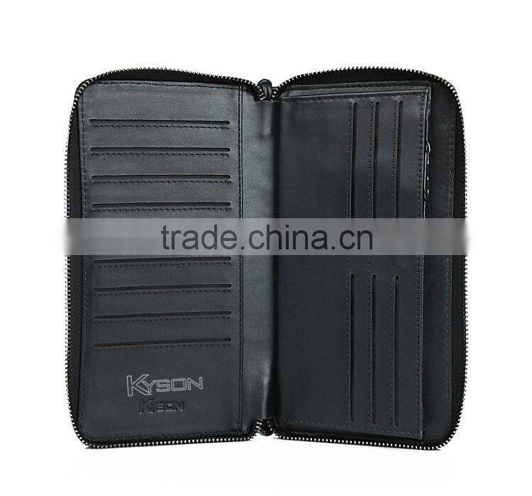 Black custom money clip wallet men