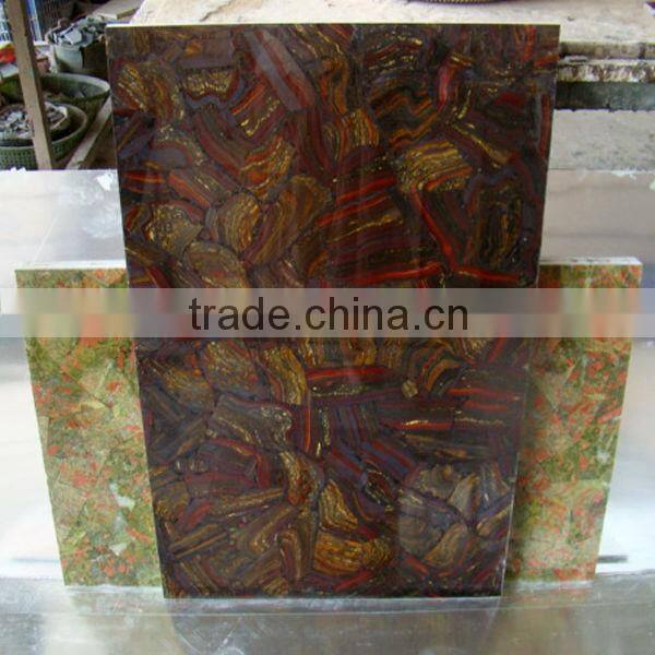 High Quality Iron Tiger Eye Stone Mosaic Tiles From Huizhou Factory