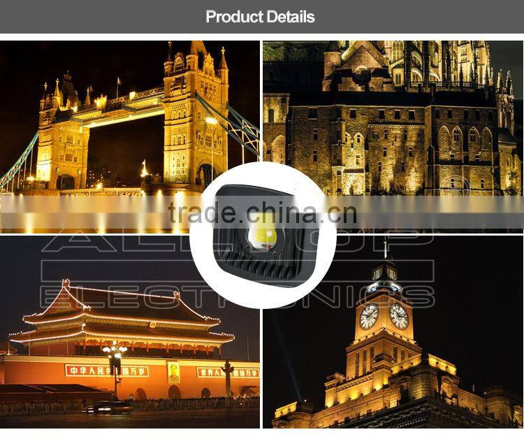 High lumen waterproof cob 20w 30w rechargeable led flood light