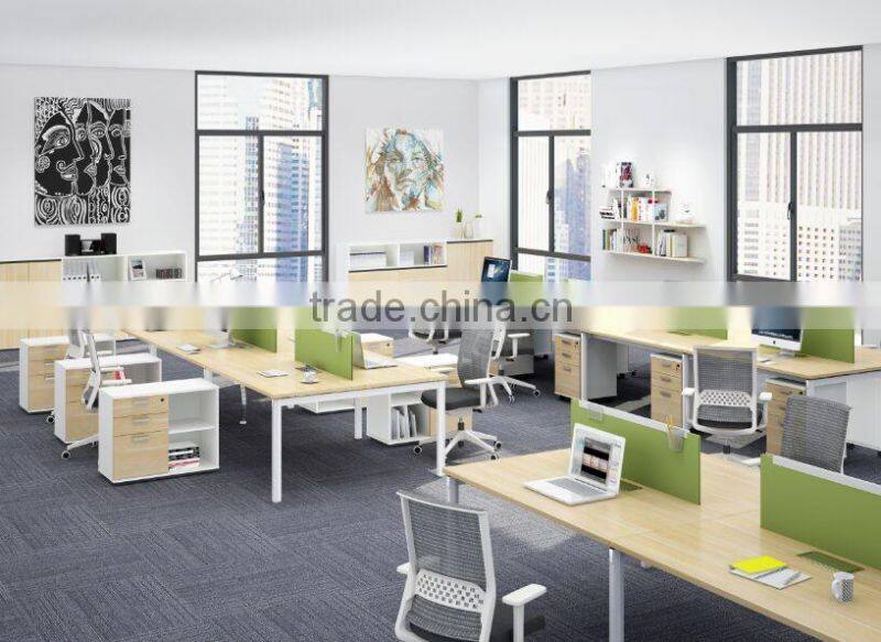New and fashion design Office desk workstation with privacy screen modular furniture LT-W1212A