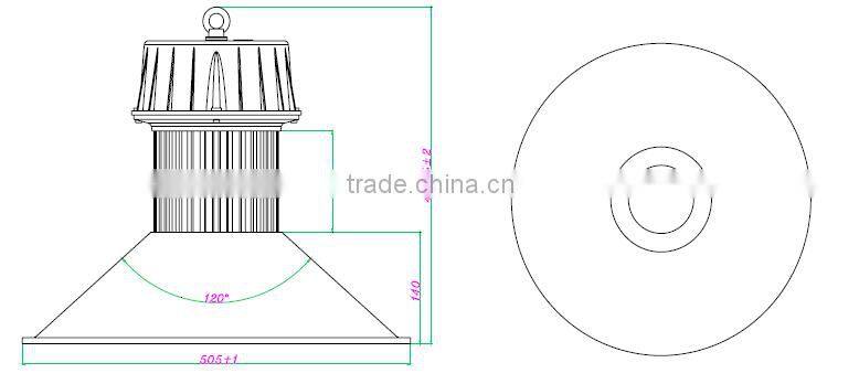 100w 150w 200w AC85-265V high quality high bay light, Epistar chips high bay led light Cheap led high bay lighting price