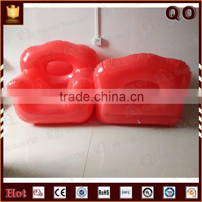 Custom color floor inflatable sofa inflatable air cushion sofa