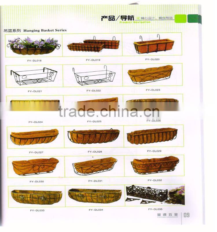 used iron hanging flower plant pot holder hanger basket chains