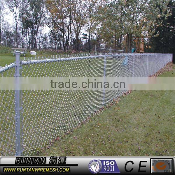 high quality hot dipped galvanized and pvc coated 1 inch chain link fence