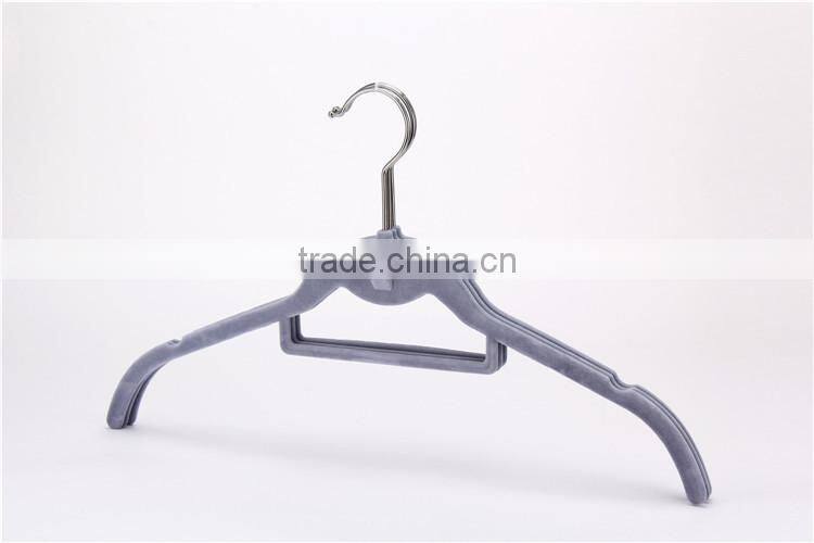 Standby Colored Clothes Hangers Velvet Flocking Non- Slip Shirt Hanger