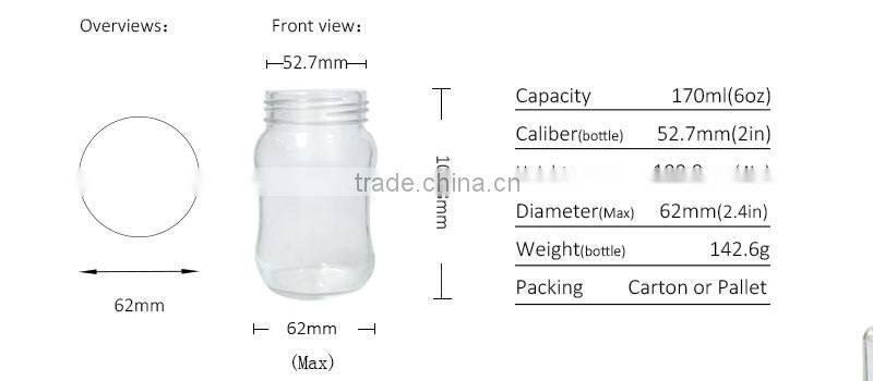 6oz high quality new glass milk bottles Glass Material milk bottle