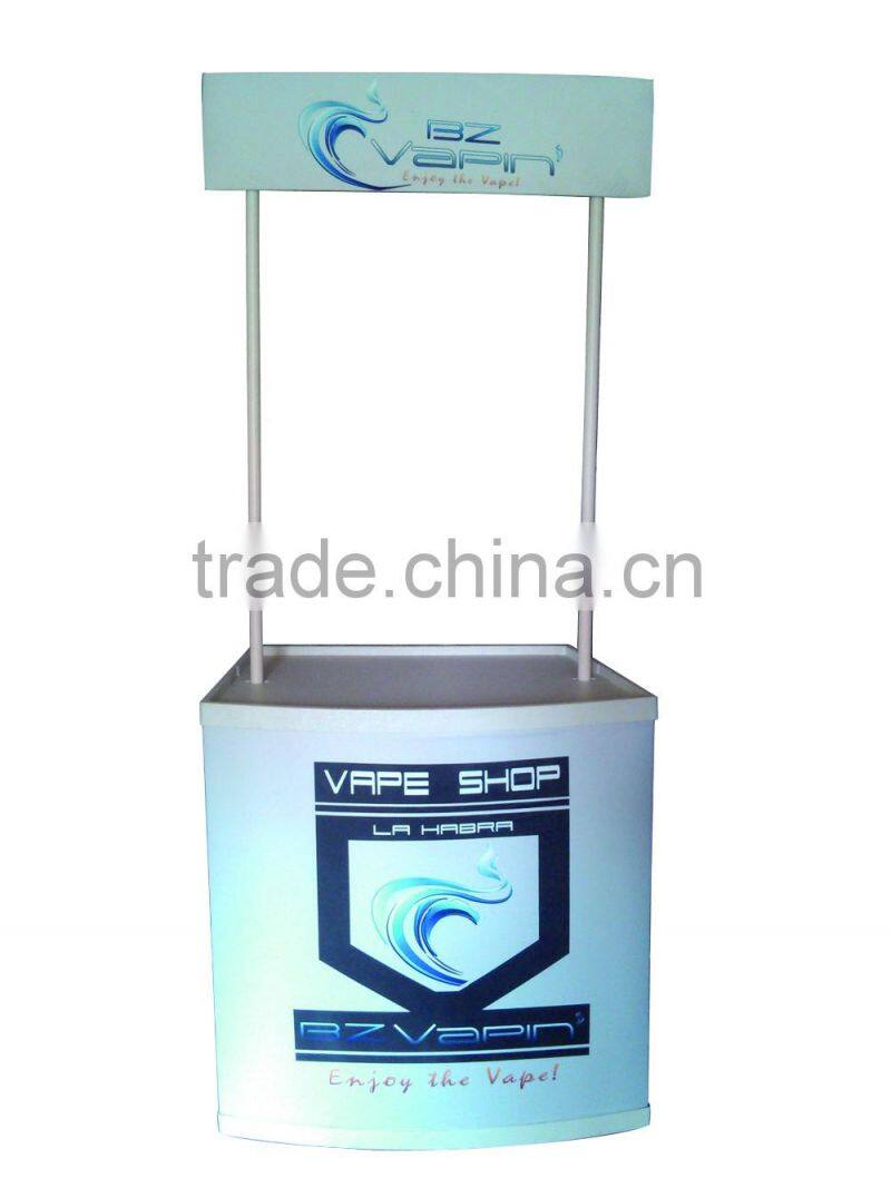 EZ 2016 fashion new style fabric graphic economic and easy assemable PVC promotion table