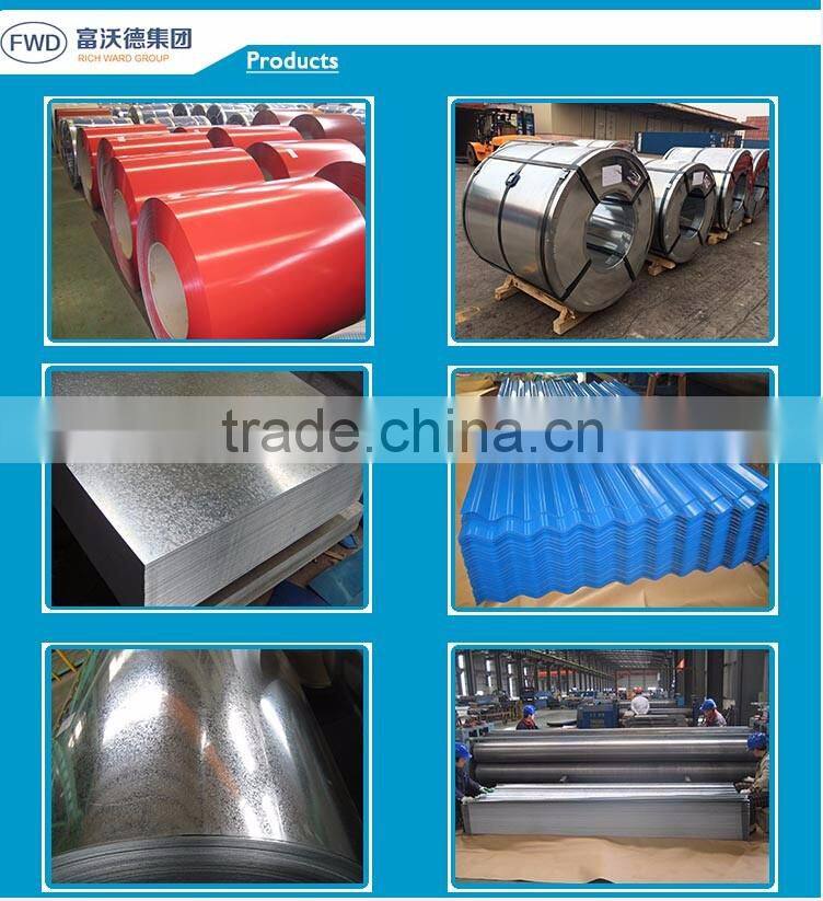 ISO Certification and Coil Type galvanized sheet steel corrugated specification