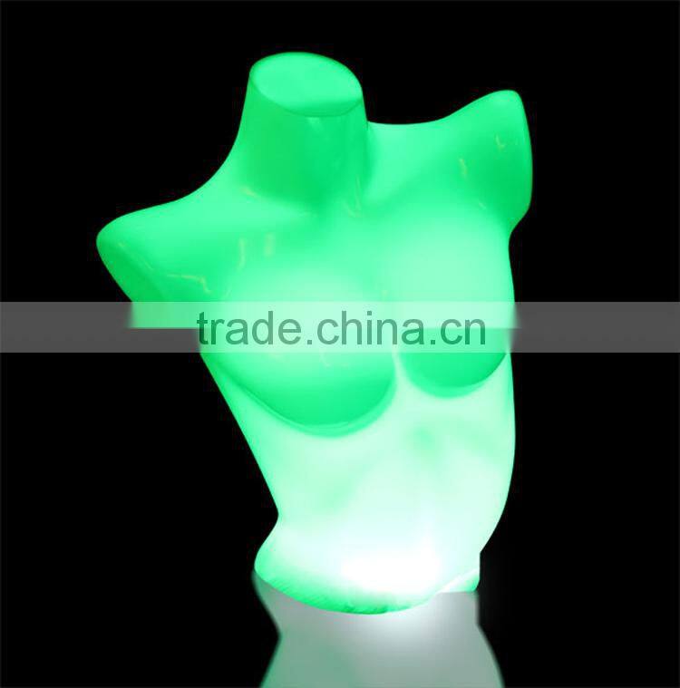 female mannequin with led light