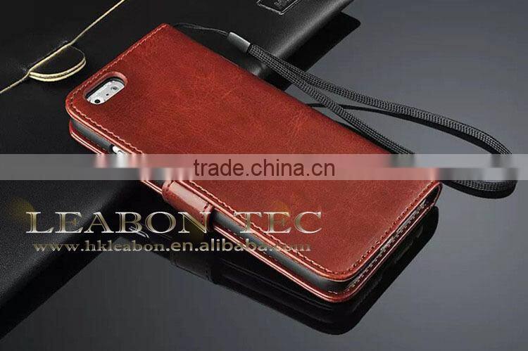 new Alibaba China Supplier Leather Wallet Case for Mobile Phone