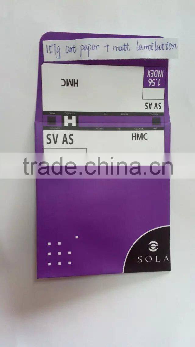Best sale optical lens packet with Logo printing (XM)