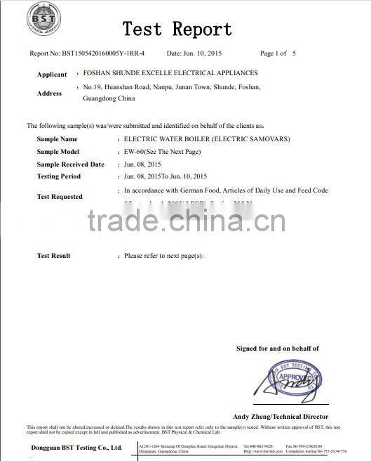 8L home/ office use double layer rapid portable electric drinking water boiler