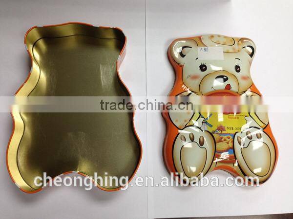 Bear Shape Chocolate Tin Box