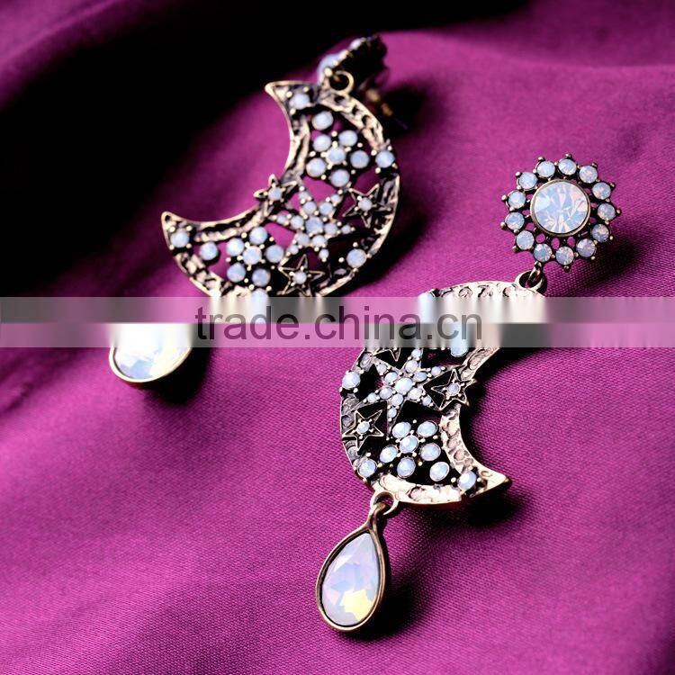 sun and moon earring, moon and star earrings, ladies earrings designs pictures