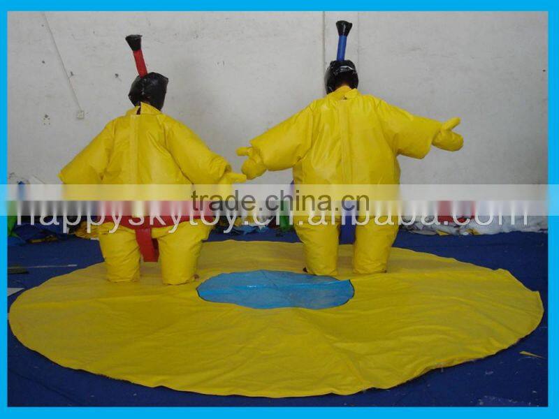 Crazy 0.45mm PVC humna sized sumo wrestler clothing, inflatable suit inflatable AU, US wholsaler like it