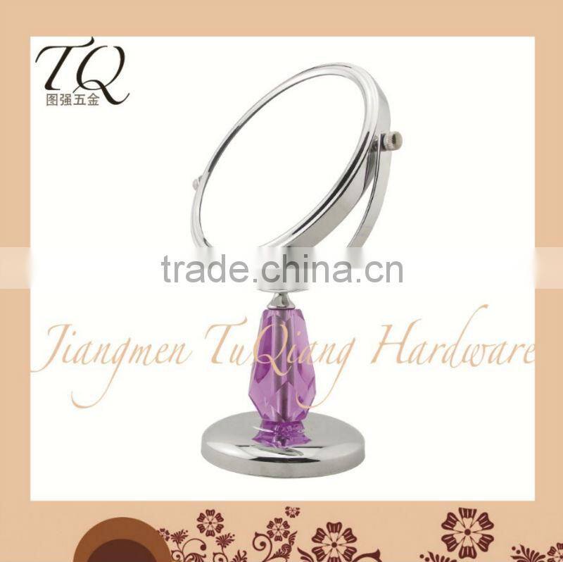 Fashional pocket cosmetic mirror with crystals