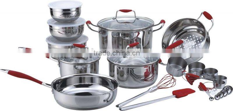 26pcs set stainless steel kitchenware wholesale/german kitchenware