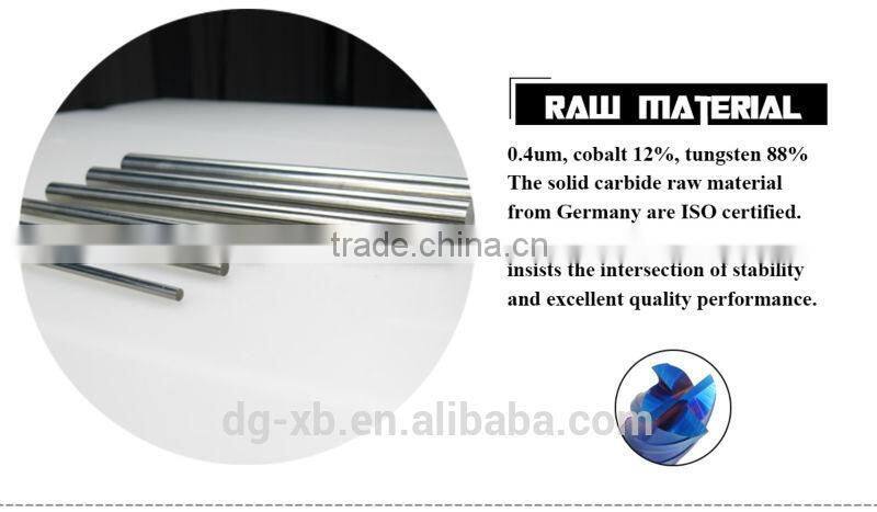 Tungsten Carbide ALTiN Coated High Precision CNC end mill bits