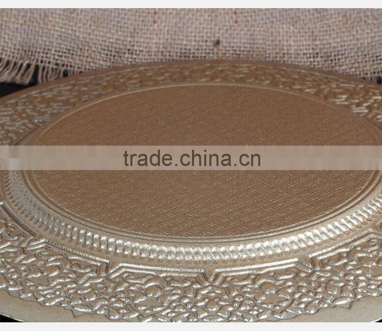 Wholesale Cheap Clear Wedding Decoration charger plate