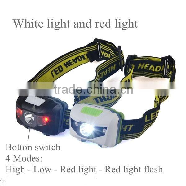 AAA Battery Powered Headlamp 4 Modes High Brightness Powerful Headlamp