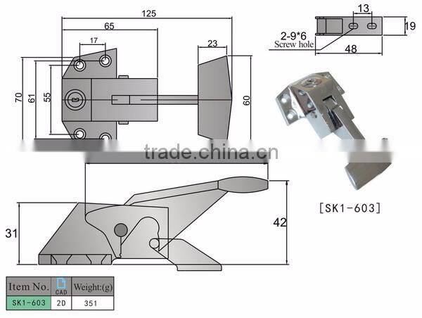 By Direct China SK1-603 Side Mount Stainless Door Handle