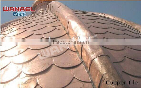 copper roofing tiles