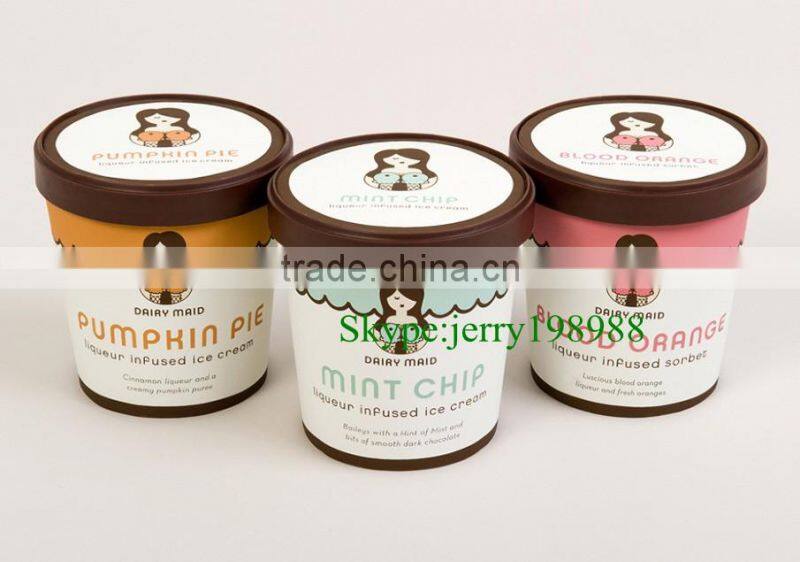 New Style Take away Paper Cup for Ice Cream Use