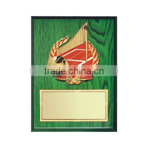 Green wood plaque swimming awards sports plaque