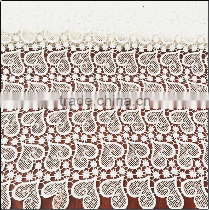 Polyester fabric water soluble chemical embroidery lace