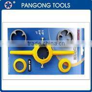 9 pcs threading tap set with t handle tap wrench