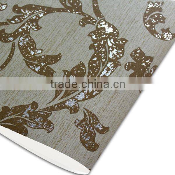 Pretty gold leaf foil vinyl wallpaper