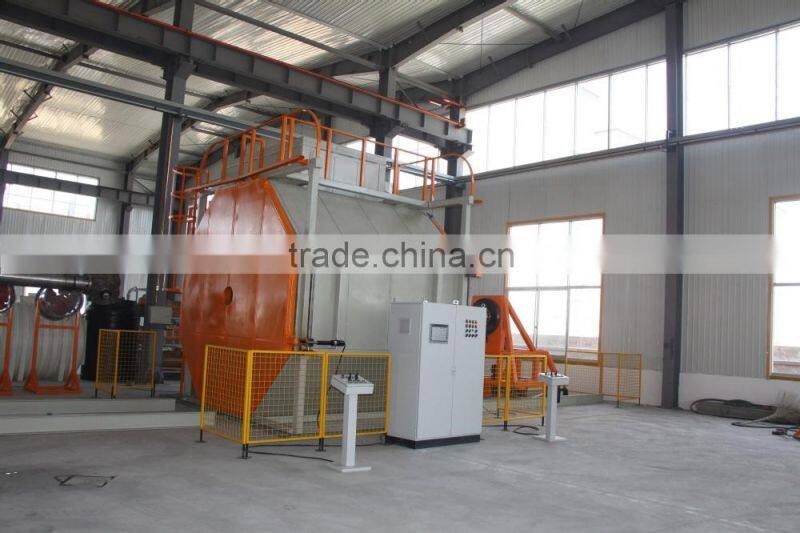 CE approved two arms shuttle rotomolding machine for producing plastic items