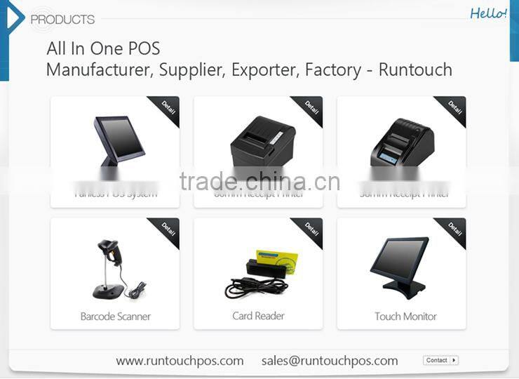 Runtouch RT-6800 New True Flat Touch Screen POS System - TOP 1