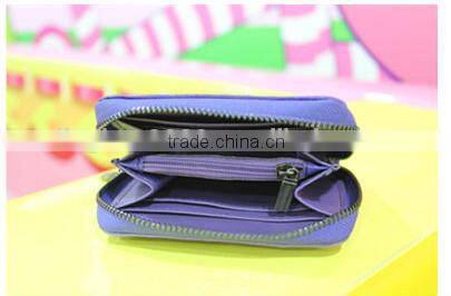 Euro style wallet PU key and coin wallet fashion lady leather wallet